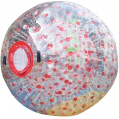 Cheap human hamster bowling 2.5m large transparent PVC inflatable zorb ball for sale 