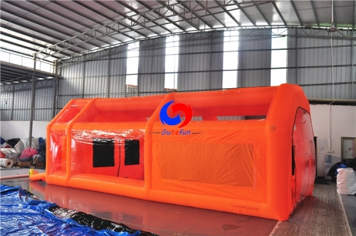 Inflatable paint booth