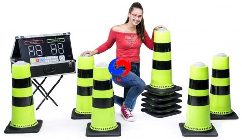 Inflatable sport cones