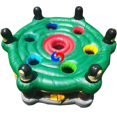 large outdoor indoor 6 people adults kids party team building whack a mole inflatable games for sale