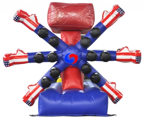 New arrival adult interactive inflatable game IPS america boxing for sale