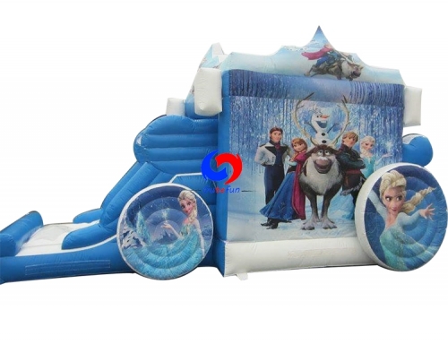 Frozen inflatable slide combo