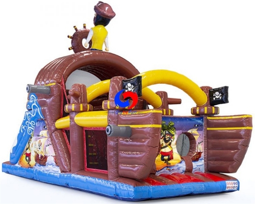 9m pirate boat inflatable obstacle course