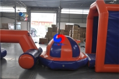 commercial kids adult small inflatable floating water park for sea water swimming pool