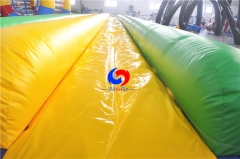 commercial double lane giants inflatable water slide, dual lane water slip and slide for adult kids