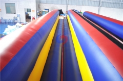 Double lane two players Infaltable Bungee run for adult kids