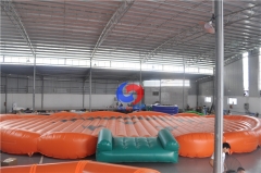 One stop shipment 20m L*12m W*60cm Giant inflatable jump pumpkin bounce pad for kids adultadult