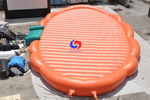 20m x 12m huge inflatable pumpkin kids adult jumping bounce pad without jackolatern face