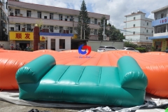 20m x 12m huge inflatable pumpkin kids adult jumping bounce pad without jackolatern face
