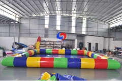9m*9m PVC plastic portable inflatable swimming pool for large outdoor water sports