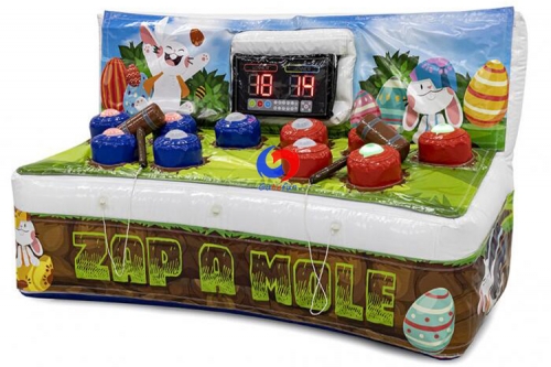 100% customized airtight interactive playing inflatable games IPS whack a mole for sale