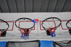 2 player basketball shooting inflatable game Shoot 4 basketball , connect 4-in-a-row basketball inflatable for sale