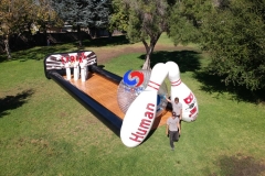 human bowling inflatable game
