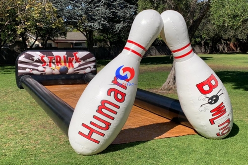 human bowling inflatable game