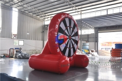 Extreme fun custom logo giant blow-up Sealed Air Kick Darts inflatable football golf dart boards for outdoor sport game