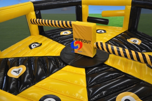 CE Top sale last man standing mechanical meltdown wipeout inflatable sweeper game for sale