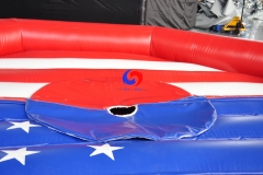 custom octagon american flag inflatable mechanical bull mattress, inflatable mat for rodeo mechanical bull