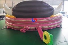 one-stop shipment mechanical rodeo bull ride inflatable mat on sale,  custom bull inflatable for sale