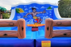 surfing-themed mechanical rodeo riding surf surfboard, Surf Simulator Ride with inflatable crash mat