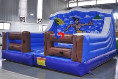 surfing-themed mechanical rodeo riding surf surfboard, Surf Simulator Ride with inflatable crash mat