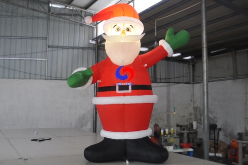 Christmas inflatable LED santa claus