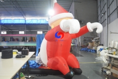3m 10ft climbing inflatable santa claus with bag