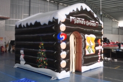 fantastic Santa's Inflatable Grotto, large inflatable Santa Claus house tent for Christmas events