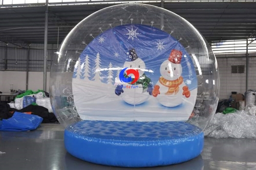 2022 unique xmas 8ft 10ft large christmas inflatable white bubble snow globes sale