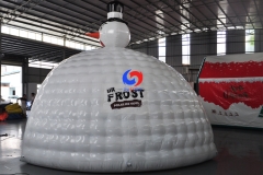 snowman outdoor winter party 20ft 6m Dia.white AIRTIGHT inflatable air dome tent for sale