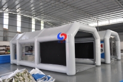 Outdoor Mobile car paint inflates workstation Portable moving inflatable spray booth for sale