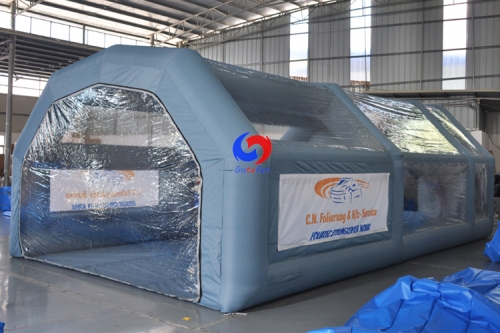 Custom OEM mobile Inflatable car spray paint workshop, portable inflatable paint booth for car repairing