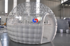 Outdoor crystal ball dining room bubble hotel inflatable clear transparent bubble house tent for sale