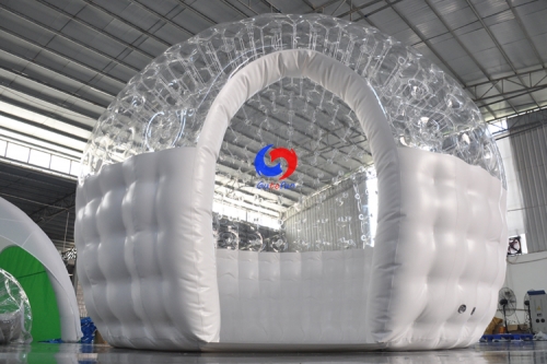 Outdoor crystal ball dining room bubble hotel inflatable clear transparent bubble house tent for sale