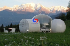 High quality 9m three in one outdoor bubble hotel camping igloo inflatable clear bubble tent for sale