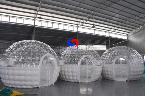 Outdoor camping family business backyard inflatable bubble room hotel for sale
