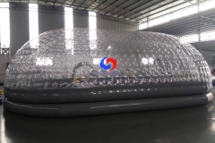 Large outdoor customized event white PVC igloo inflatable clear bubble lodge tent for sale