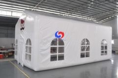 China top sale Large air heated Airtight inflatable wedding tents for outdoor events waterproof