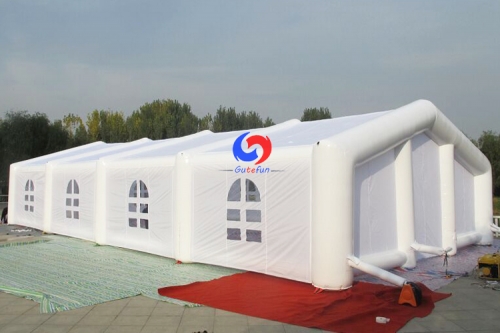 China Guangdong large outdoor winter wedding event commercial exhibition top roof cabin inflatable party tent for sale