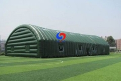 cold weather outdoor big mobile exhibition stadium Top roof double layer inflatable party tent with windows