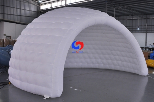 Lawn outdoor oxford cloth white inflatable igloo marquee inflatable ice dome tent for events wedding party