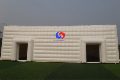 custom white inflatable square tent double layer wedding party large cube inflatable tents for event large