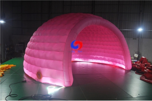 commercial advertising exhibition tent LED inflatable igloo marquee dome tent for wedding party events