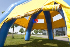 15 people outdoor garden party company picnic cozy sheltered spots Blue Yellow inflatable spider tent for sale