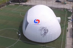 mobile commercial trade show large Modular inflatable tent high quality trampoline giant inflatable dome tent 