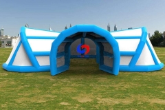 Freestyle Customized large outdoor dome party tent giant inflatable igloo tent with 2 tunnels