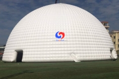 20m dia. outdoor giant pvc white wedding inflatable dome tent commercial exhibition event inflatable igloo dome tent