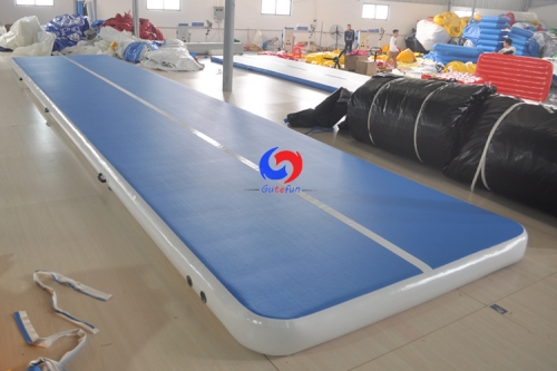 Factory sale large portable tumbling flips jumps practice gymnastics floor mat 15m 20cm inflatable tumble air track for gym