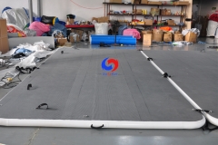 Large EVA coating Slip resistant surface Sport Boat`s Yacht floating swim platform inflatable dock For Lake Boat