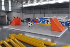trampoline park custom multi-sport soft bouncy floor basketball air track Arena basketball sport court inflatable AirCourt