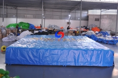 Custom Large portable Foam pit air-pillars inflatable stunt crash mat soft landing AirBag for sports protection